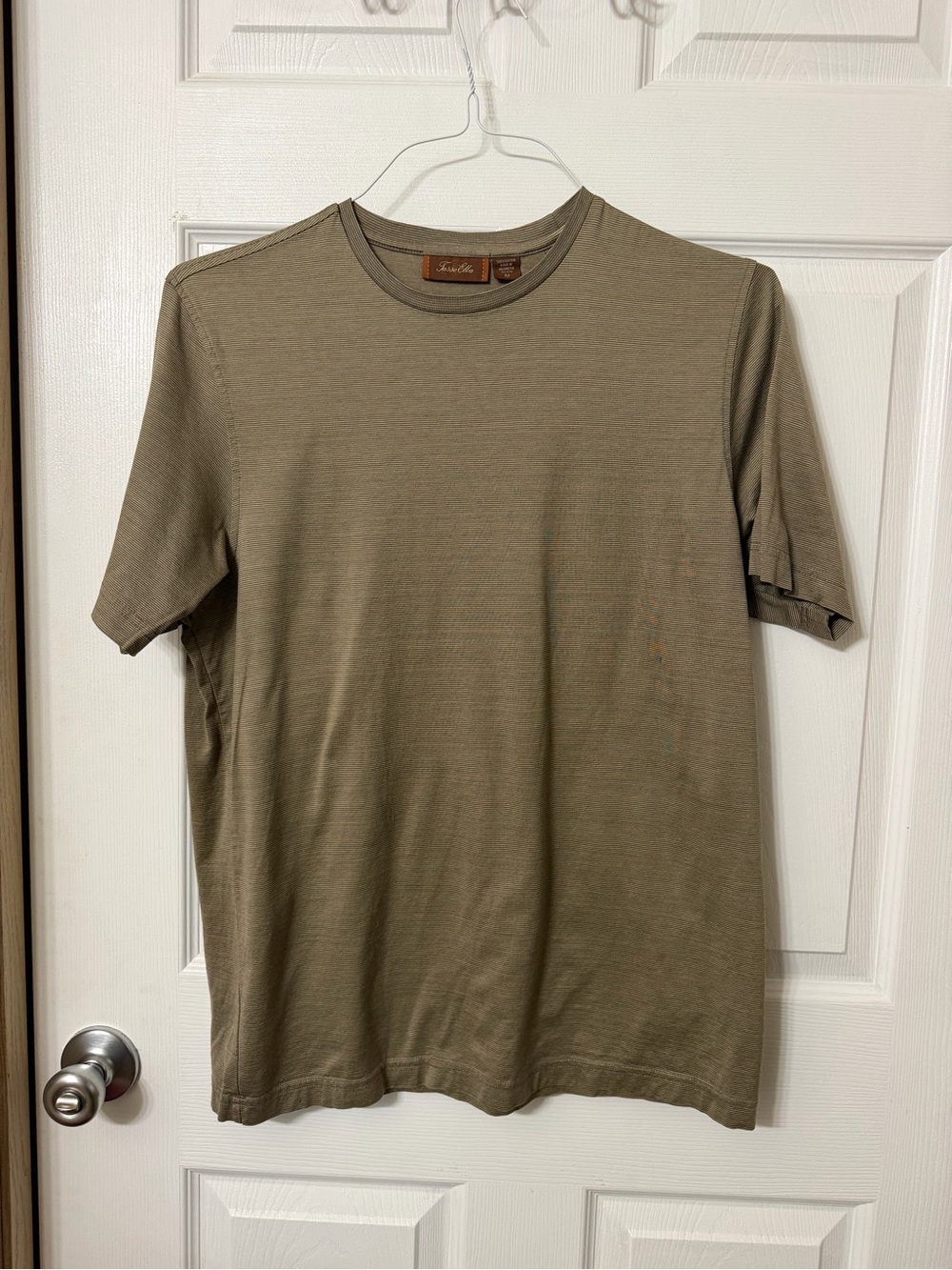 Tasso Elba Men's Crew Neck T-Shirt in Olive